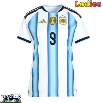 Argentina Julian Alvarez #9 Replica Home Shirt Ladies World Cup 2026 Short Sleeve